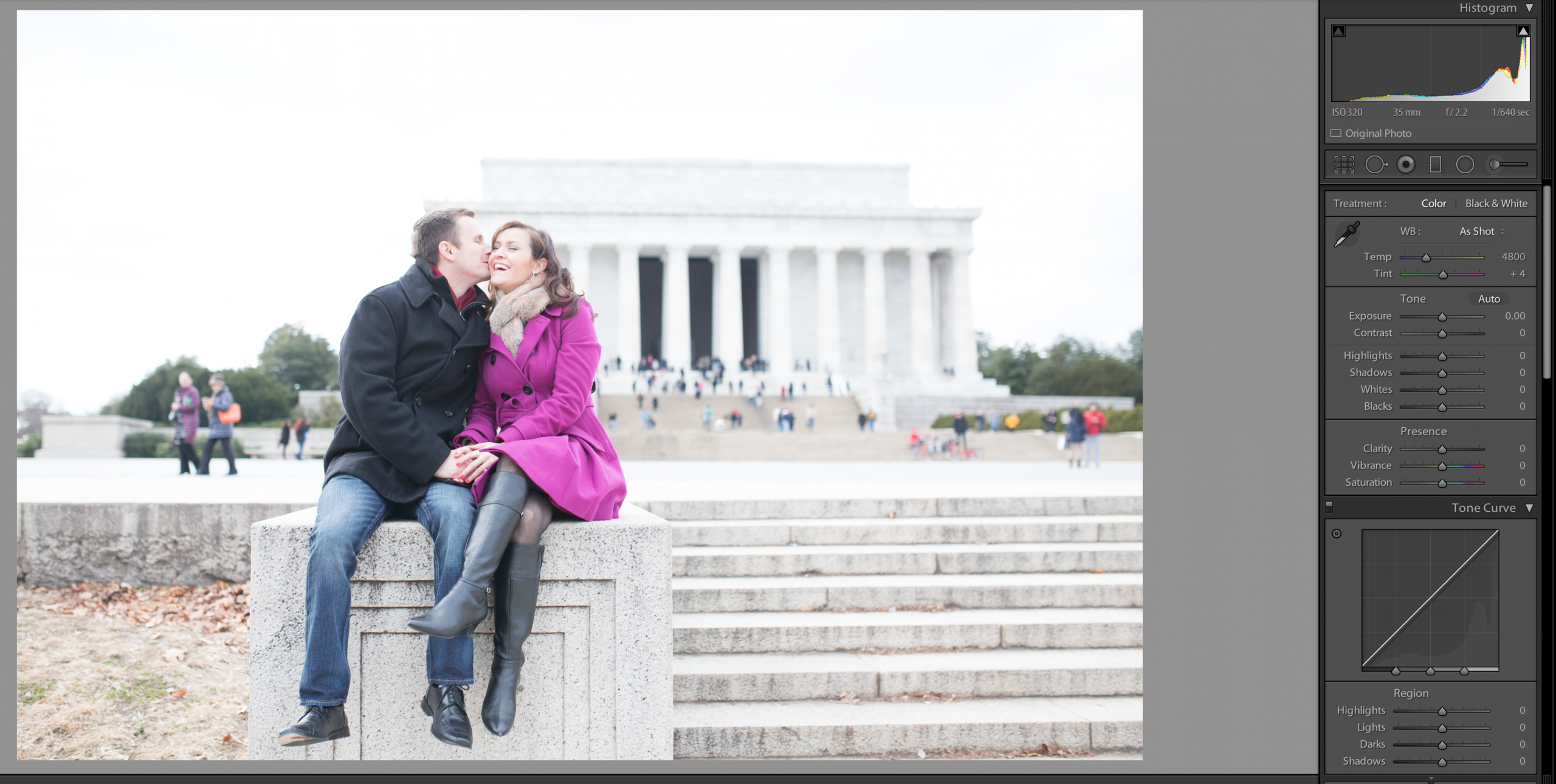 Original RAW file, highlights slightly overexposed. ©Lovesome Photography