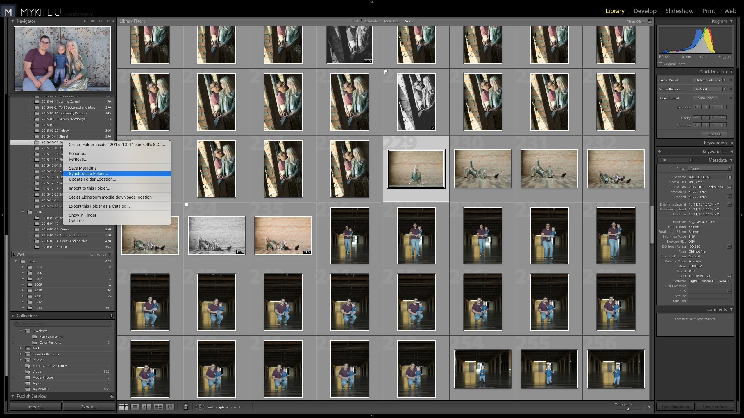 How to synchronize folders in Lightroom Classic