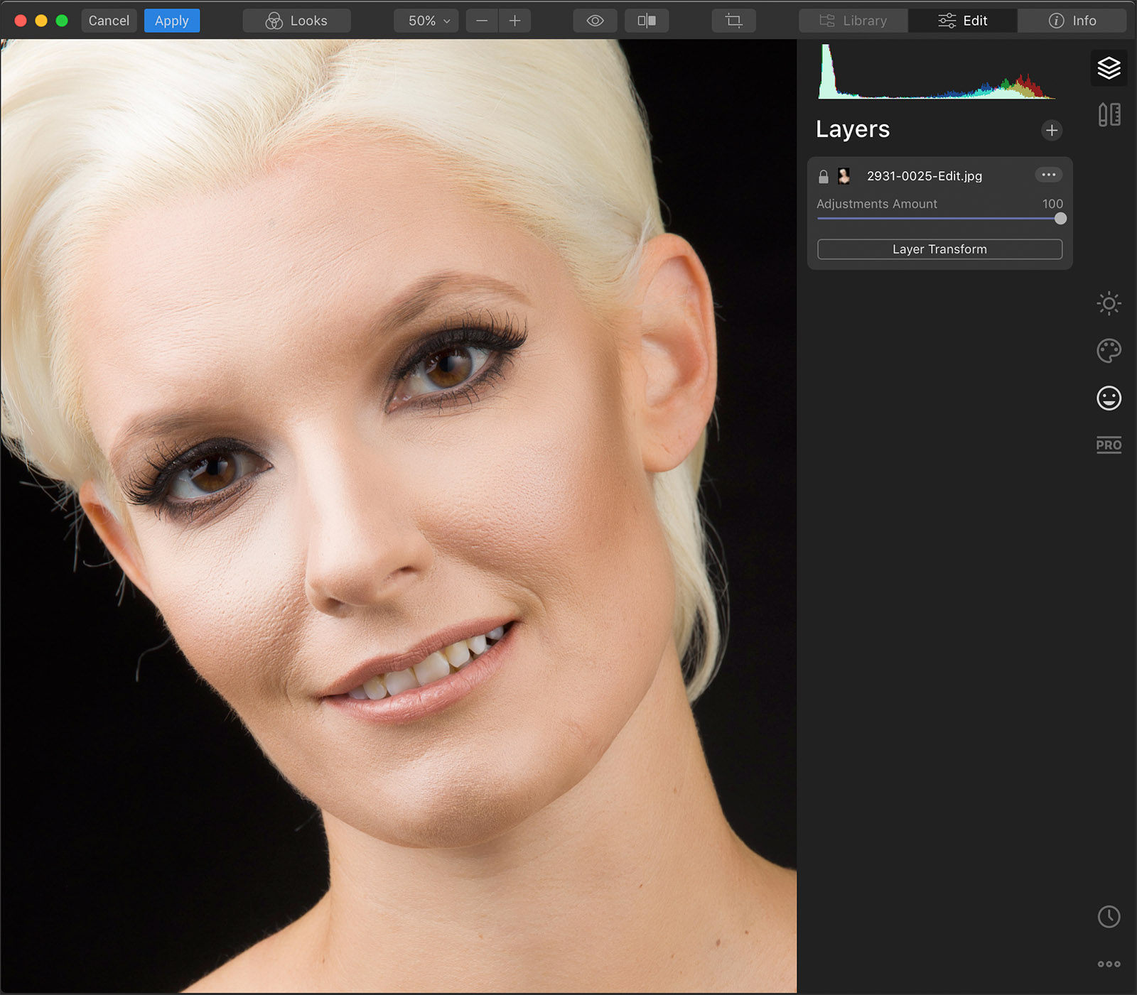 Batch processing portrait session Batch processing portrait session