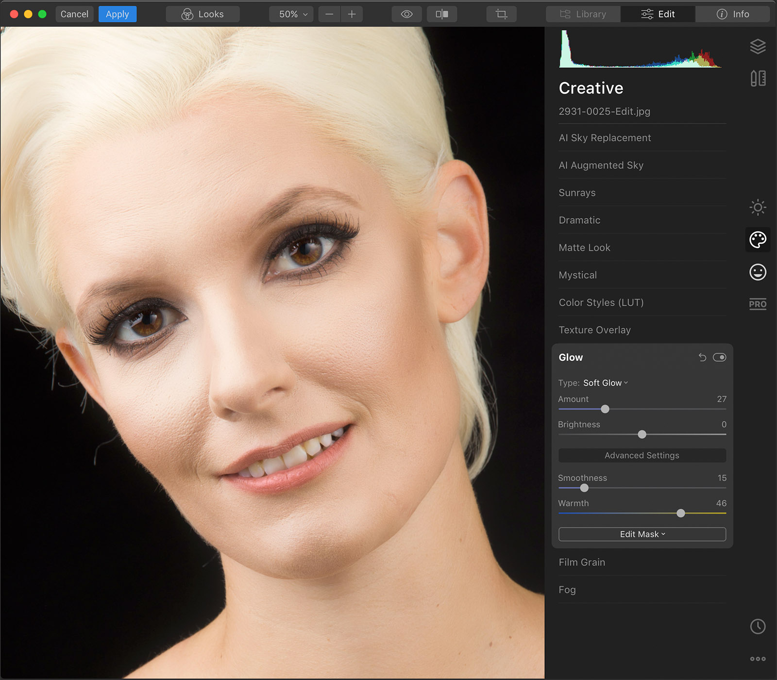 Batch processing portrait session Batch processing portrait session