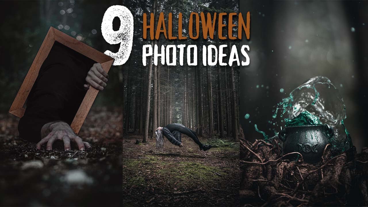 9 SPOOKY & CREATIVE PHOTO IDEAS FOR HALLOWEEN - youtube