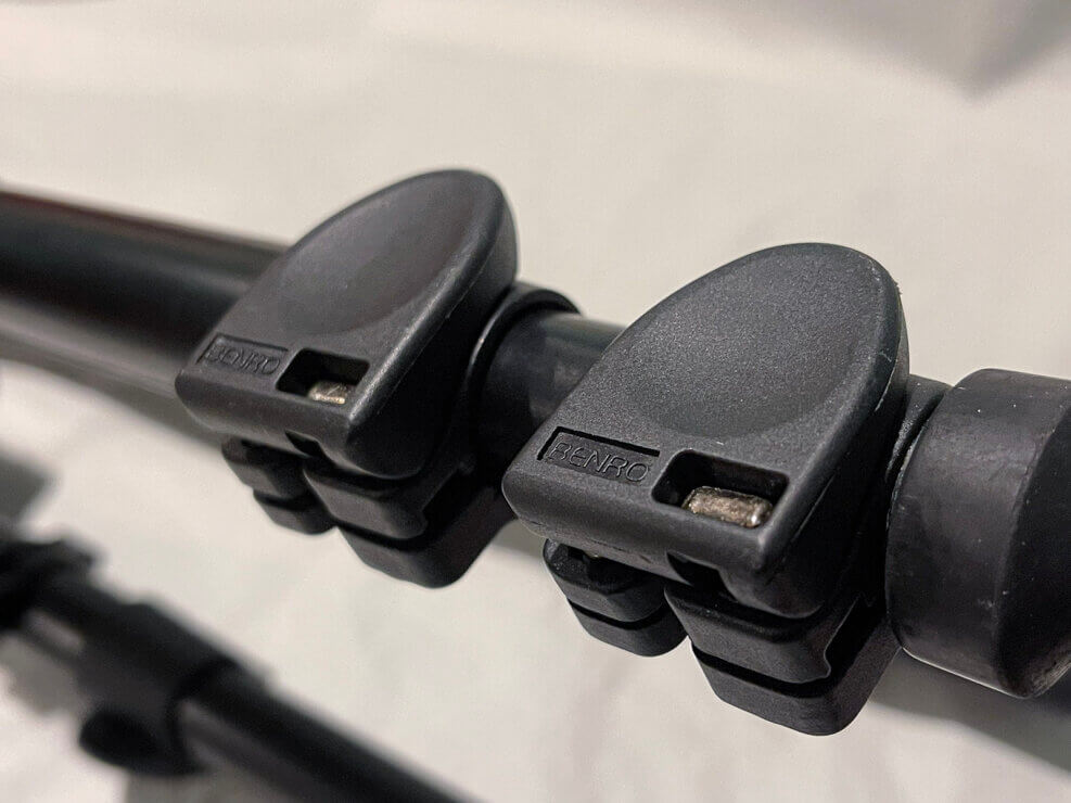 Lever locks from a Benro Adventure 2 Series Aluminum tripod. They've seen a lot of nights shooting, but are rugged enough to keep coming back for more.