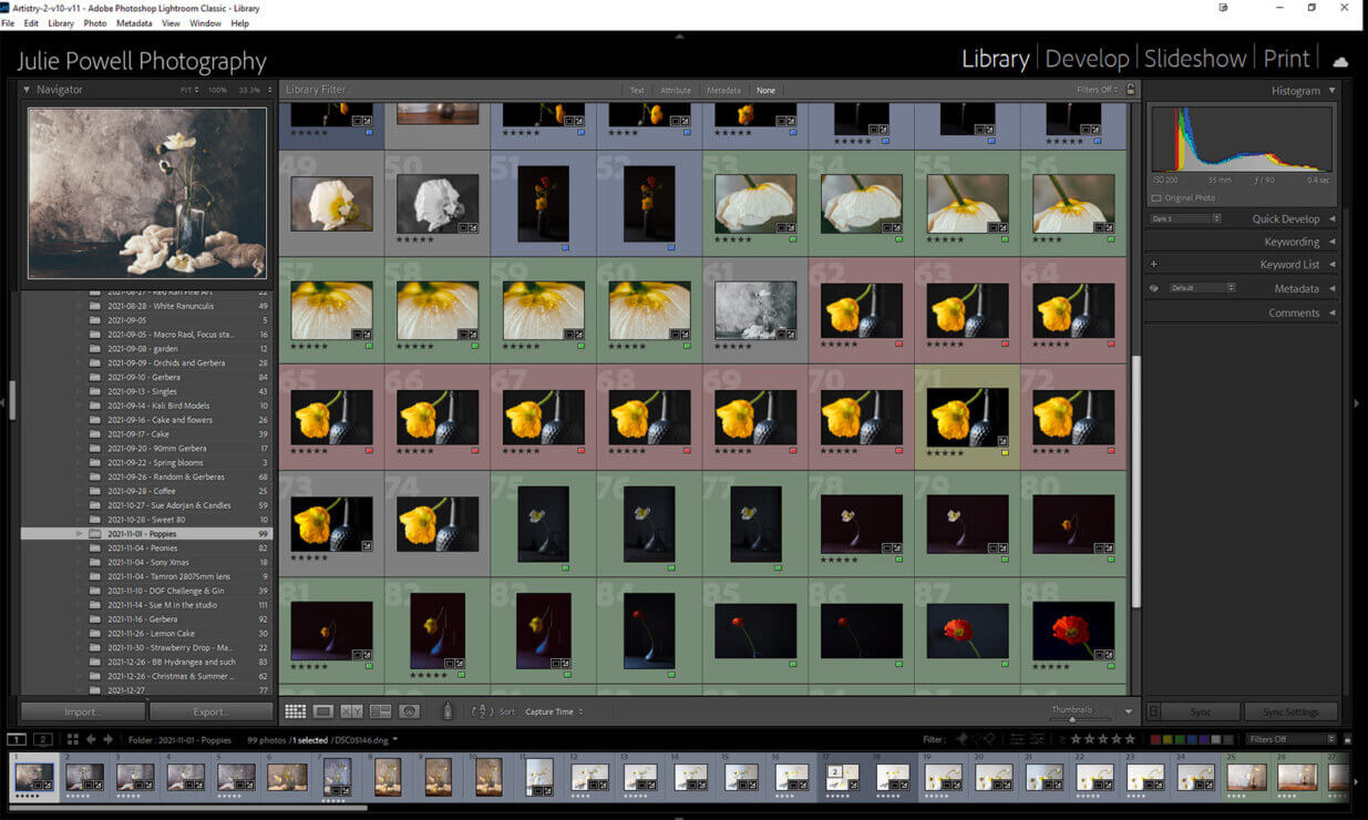 Rating and color labels in Lightroom Classic